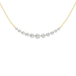Lab-diamant collier 1,00 ct E-F/VS – 9K gult gull