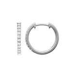 Lab-diamant creoler 0,20 ct F/VS – 9K hvitt gull