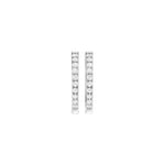 Lab-diamant creoler 0,20 ct F/VS – 9K hvitt gull