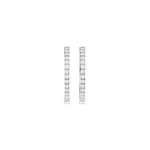 Lab-diamant creoler 0,33 ct F/VS – 9K hvitt gull