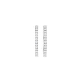 Lab-diamant creoler 0,33 ct F/VS – 9K hvitt gull