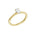 Lab-diamant enstensring oval 0,50 ct F/VS – 9K gult gull
