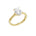 Lab-diamant enstensring oval 2,00 ct F/VS – 9K gult gull