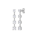 Lab-diamant øreheng 2,36 ct F/VS – 9K hvitt gull