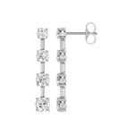 Lab-diamant øreheng 2,36 ct F/VS – 9K hvitt gull