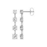 Lab-diamant øreheng 2,36 ct F/VS – 9K hvitt gull