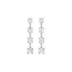 Lab-diamant øreheng 2,36 ct F/VS – 9K hvitt gull