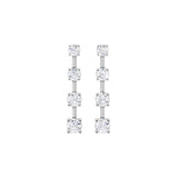 Lab-diamant øreheng 2,36 ct F/VS – 9K hvitt gull
