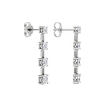 Lab-diamant øreheng 2,36 ct F/VS – 9K hvitt gull