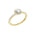 Lab-diamant rosettring med pavé 0,75 ct F/VS – 9K gult gull