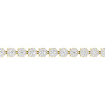 Lab-diamant tennisarmbånd 4,00 ct F/VS – 9K gult gull