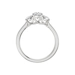 Lab-diamant trestensring 1,00 ct F/VS – 9K hvitt gull