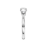 Lab-diamant trestensring 1,00 ct F/VS – 9K hvitt gull