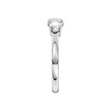 Lab-diamant trestensring 1,00 ct F/VS – 9K hvitt gull