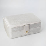 Smykkeskrin i Velur - Offwhite  (Liten)