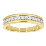 Diamantring rekkering i gult gull tot 0,35ct TWSI - Diamanthuset