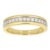 Diamantring rekkering i gult gull tot 0,35ct TWSI - Diamanthuset