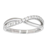 Diamantring i hvitt gull totalt 0,25ct TW/SI - Diamanthuset