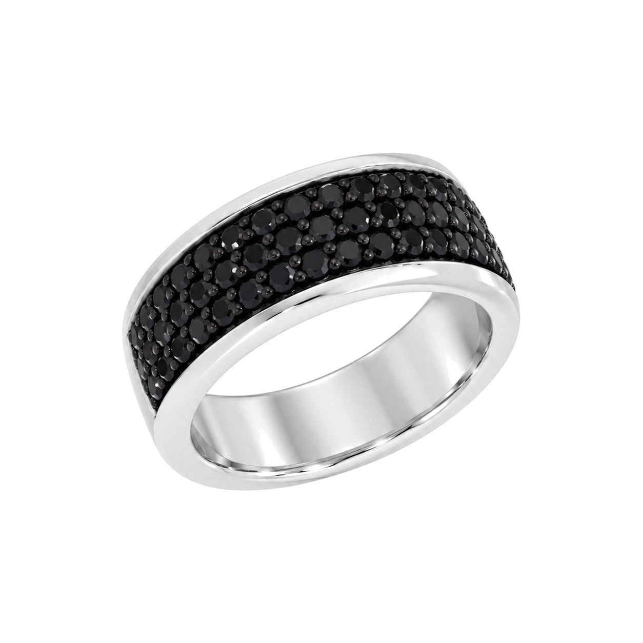 Gullring med svart spinell 1,20 ct – bilde 2 – Diamanthuset