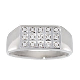Signetring med Diamanter 0.20ct