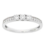 Diamantring i hvitt gull 0,45ct TWSI - Diamanthuset