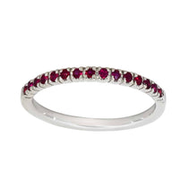 Hvittgullsring med rubin 0,20 ct – Diamanthuset