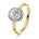 Diamantring med Hvit Topas 0,30 ct tw/si – Diamanthuset