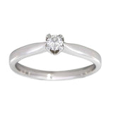 Adele enstens diamantring i hvitt gull, 0.10-0.50CT TWSI