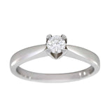 Adele enstens diamantring i hvitt gull, 0.10-0.50CT TWSI