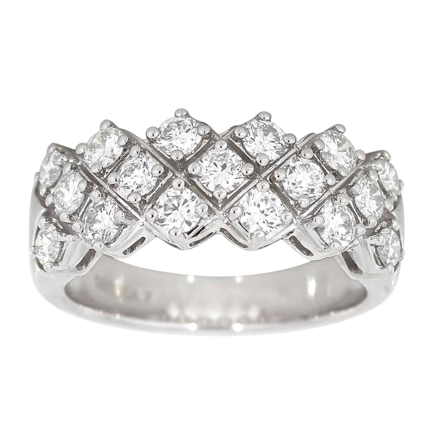 Diamantring i hvitt gull, 1.20CT TWSI - Diamanthuset