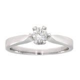 Victoria diamantring i hvitt/gult gull