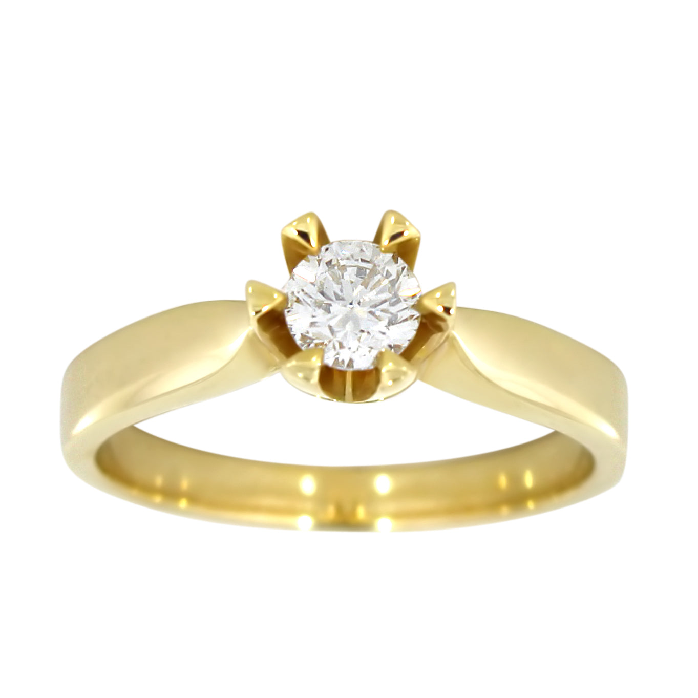 Victoria diamantring i hvitt/gult gull