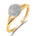 Diamantring rosett 0,25 ct tw/si i hvitt gull – bilde 2 – Diamanthuset