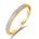 Diamantring 0,08 ct tw/si i hvitt/gult gull – Diamanthuset