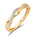 Diamantring 0,06 ct tw/si i hvitt/gult gull – Diamanthuset