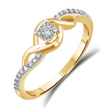 Nydelig Diamantring, 0.14ct tw/si