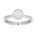 Perlering i 14kt Hvitt/Gult Gull, med 7,5 – 8 mm – Diamanthuset