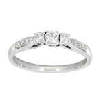 Diamantring i hvitt gull med diamanter 0,35ct TW/SI lux - Diamanthuset