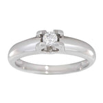 Carmen enstens diamantring i hvitt gull, 0.10CT TWSI - Diamanthuset