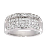 Diamantring i hvitt gull, 0.75CT TWSI - Diamanthuset