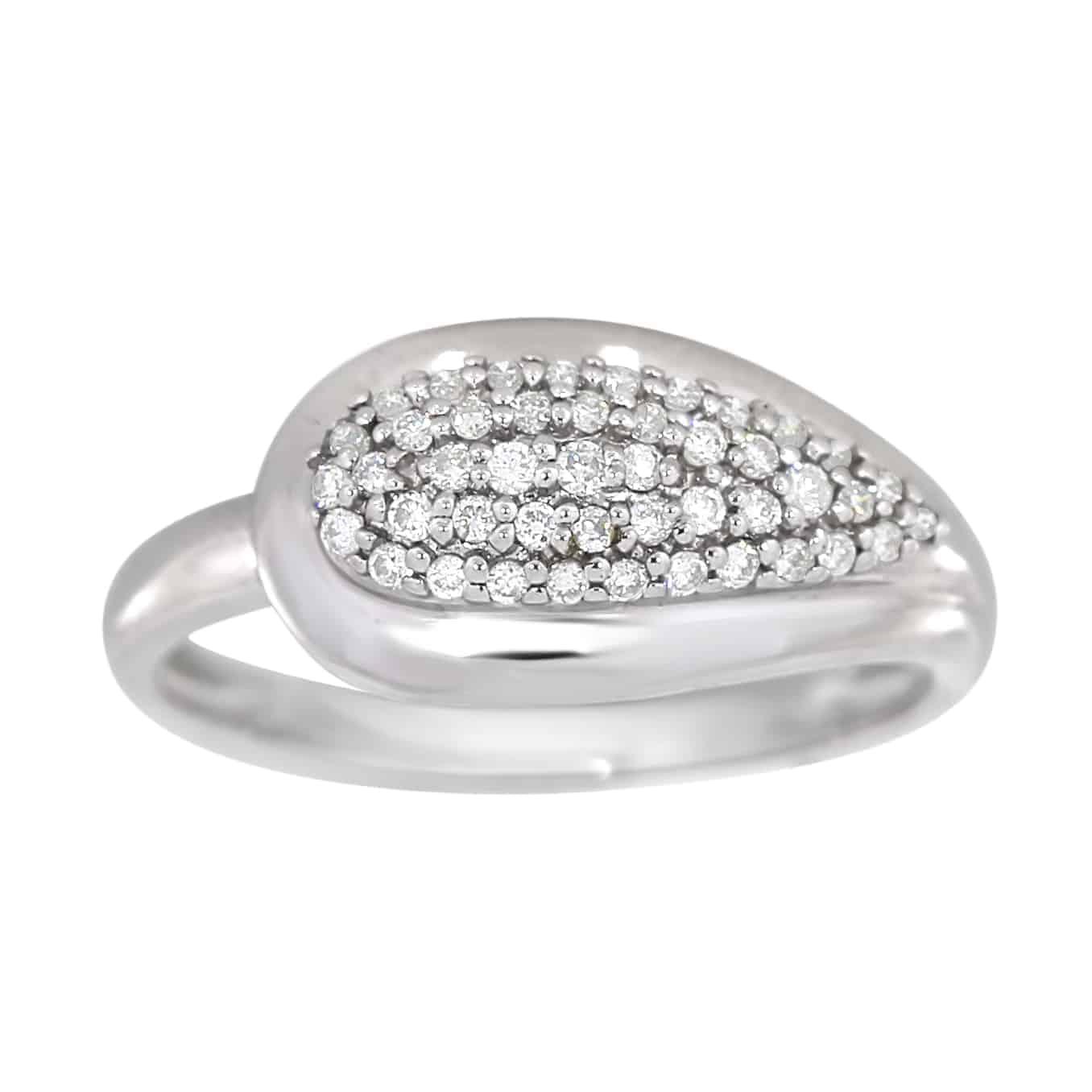 Diamantring i hvitt gull, 0.25CT TWSI - Diamanthuset