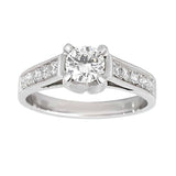 Diamantring i hvitt gull 0,80ct TWSI - Diamanthuset
