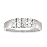 Diamantring i hvitt gull, 0.70CT TWSI - Diamanthuset