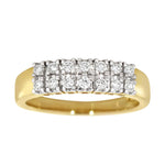 Diamantring i gult gull, 0.36CT TWSI - Diamanthuset