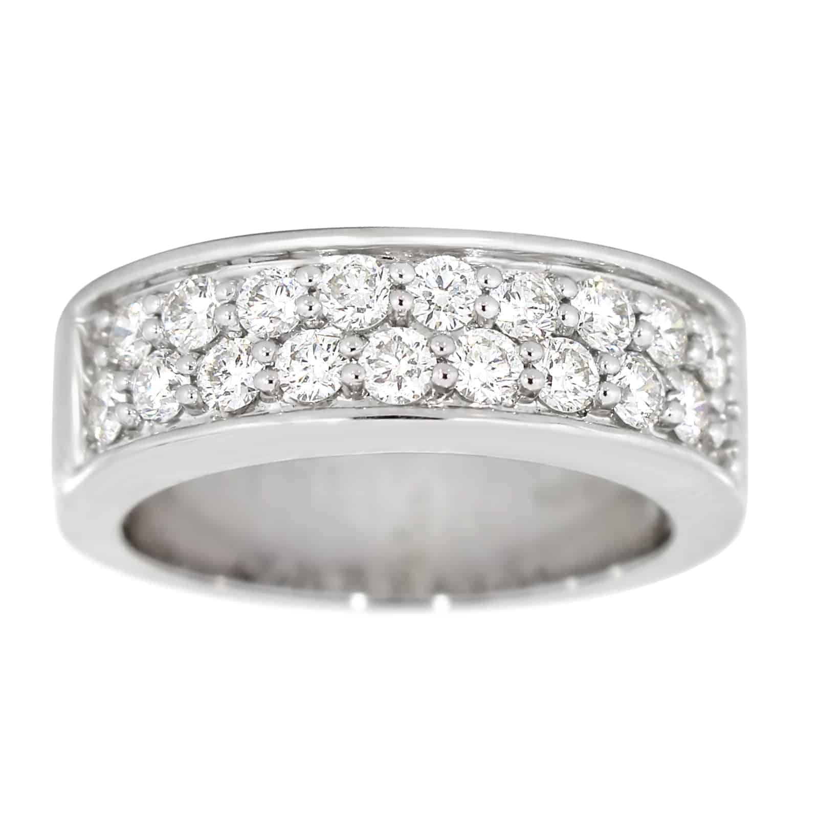 Diamantring i hvitt gull, 1.00CT TWSI - Diamanthuset