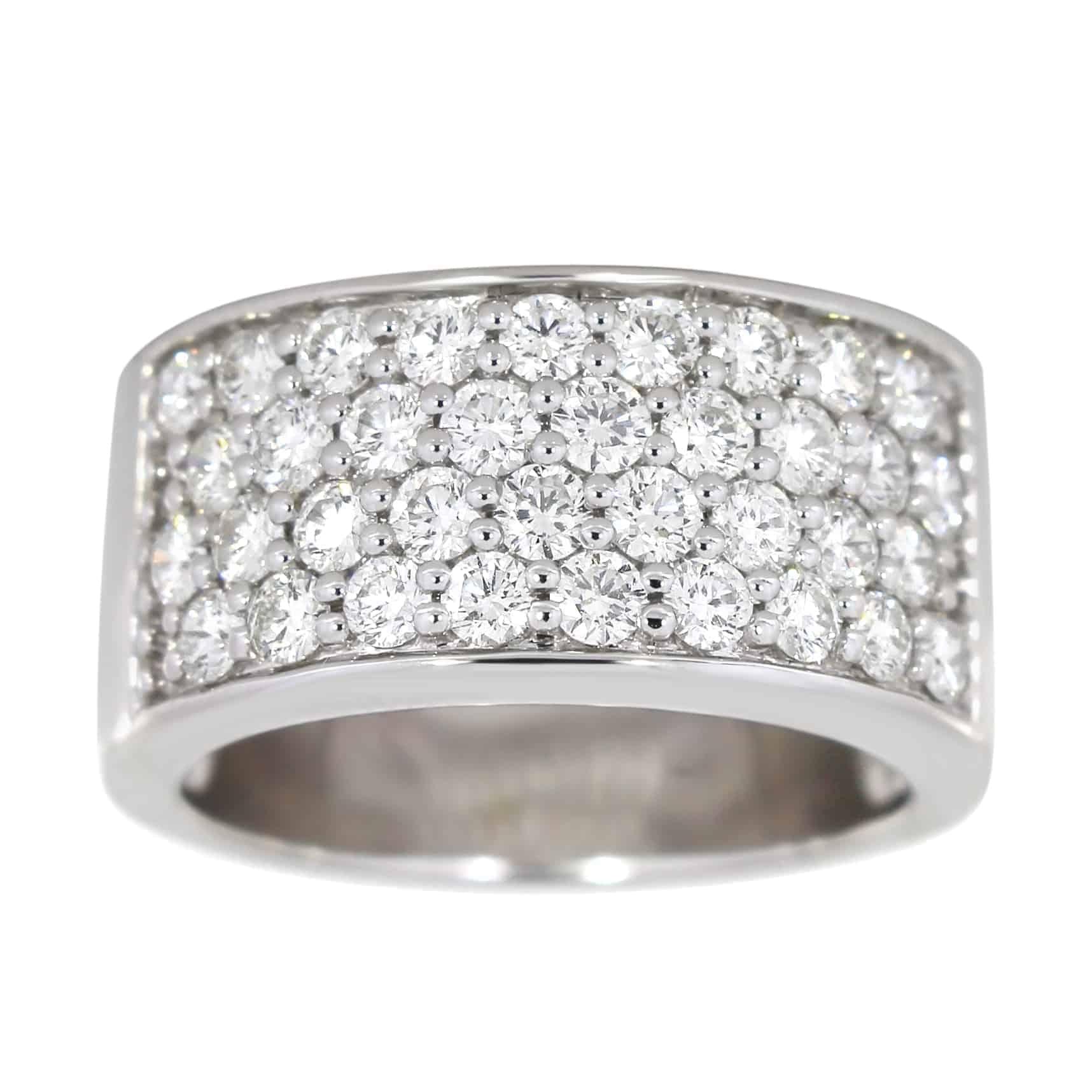 Diamantring i hvitt gull, 1.80CT TWSI - Diamanthuset