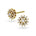 Diamantørepynt i rosett, gult/hvitt gull 0,30 ct tw/si – Diamanthuset