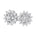 Diamant øredobber Rosett i gult gull, 0.50CT TWSI - Diamanthuset
