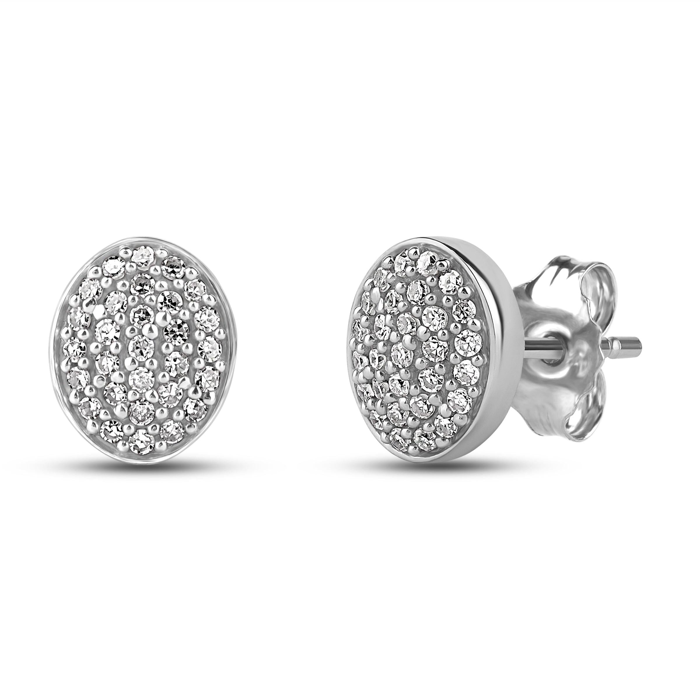 Diamantørepynt 0,22ct tw/si i hvitt gull: fra Diamanthuset