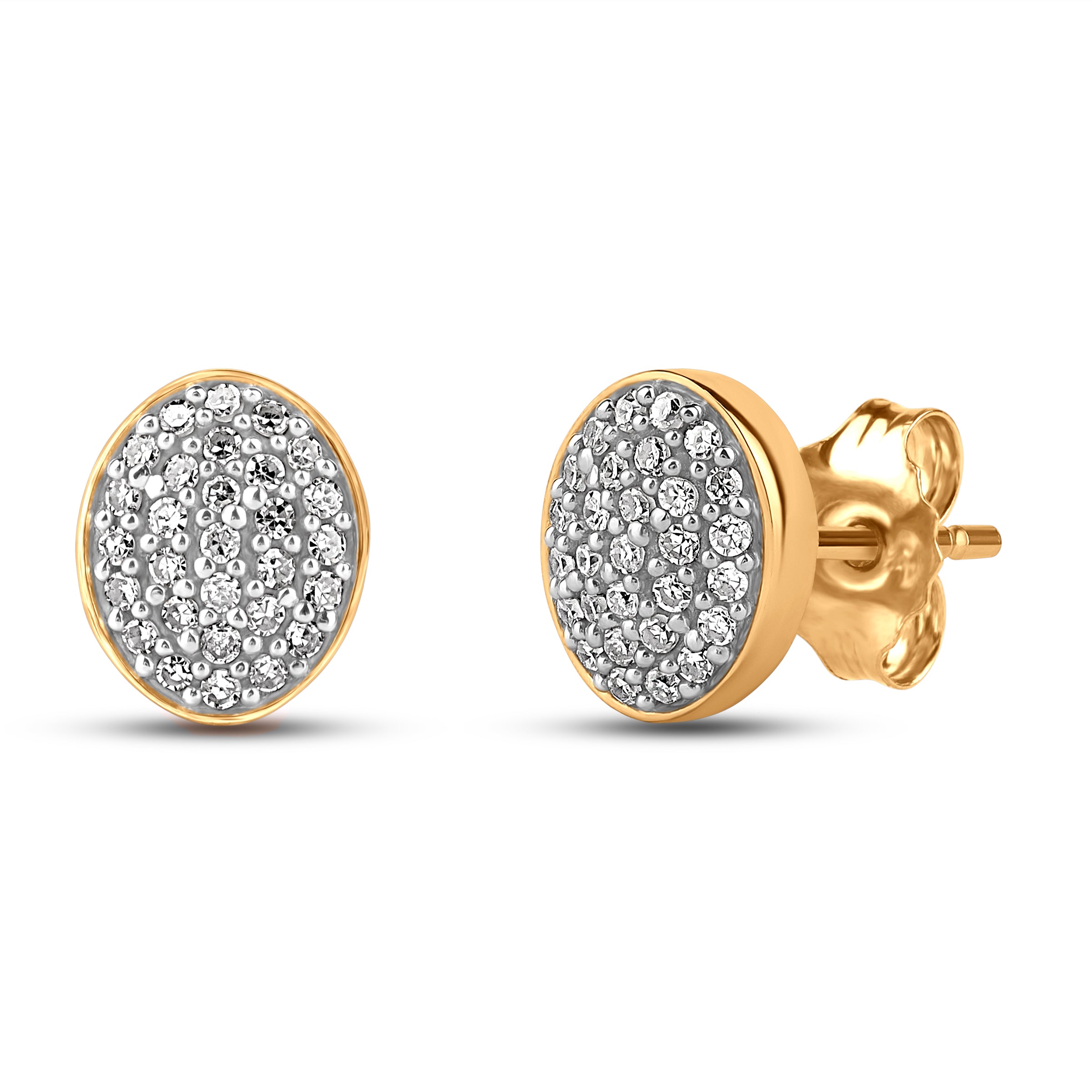 Diamantørepynt 0,22ct tw/si i Hvitt/Gult Gull